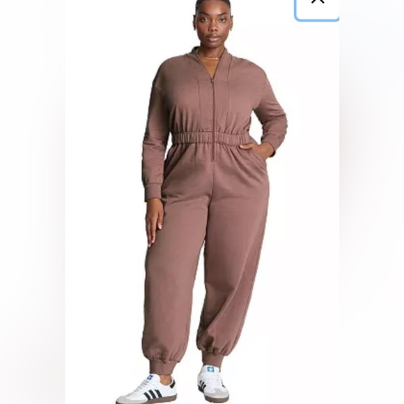 Dusty Rose Jogger Jumpsuit NWOT - Picture 1 of 5